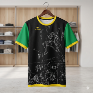Camiseta técnica modelo Atom Black (fullprint)