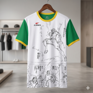 Camiseta técnica modelo Atom White (fullprint)