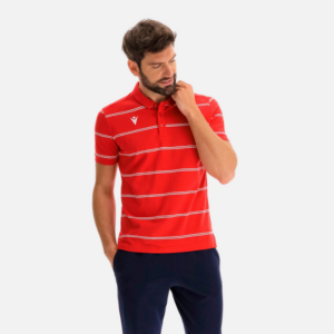 Polo de rayas y algodón - Flamenco